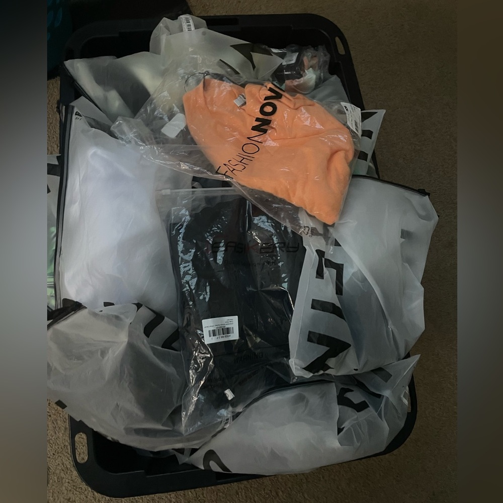 This is just a Short of my container of new bagged clothes! No tags from SHEIN!